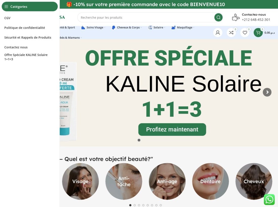 Capture du site Paraminosa